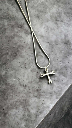 Cross Wrench Necklace