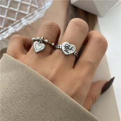 Vintage Hollow Butterfly Ring Set for Women - 22 Pieces