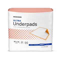 McKesson Ultra Absorbent 30x36 Bed Pads - 10 Pack