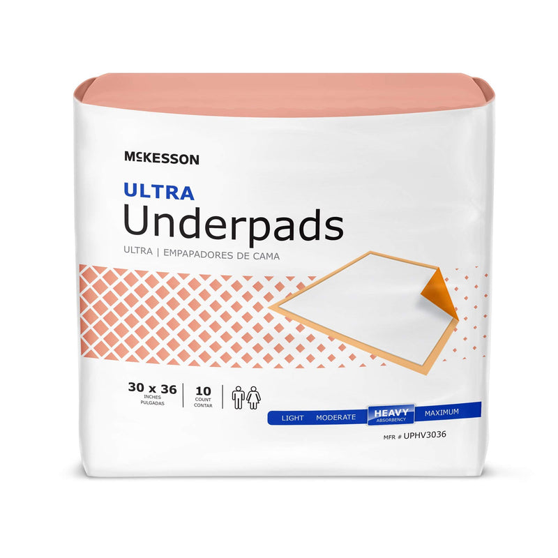 McKesson Ultra Absorbent 30x36 Bed Pads - 10 Pack